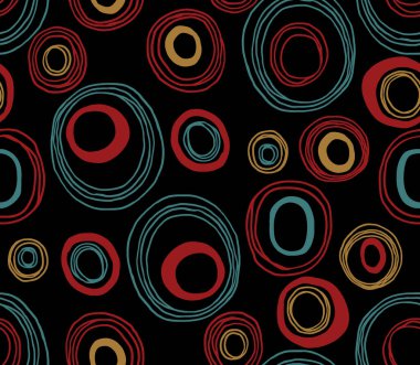  Elle çizilmiş, kusursuz soyut renkli geometrik desenli.