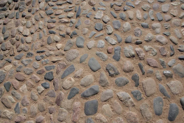 Parede Pedra Pedras Pequenas Textura Pedra Fundo — Fotografia de Stock