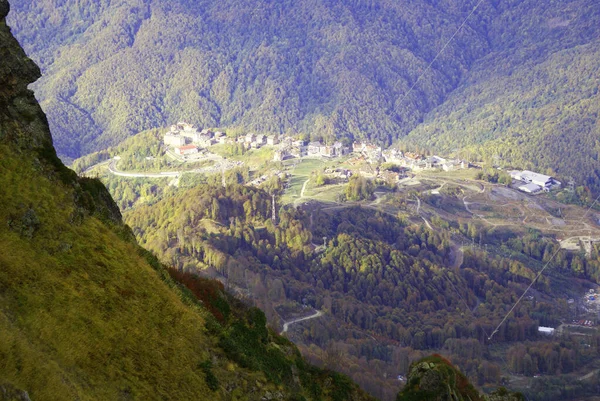 House in the mountains, wilderness, landscape.