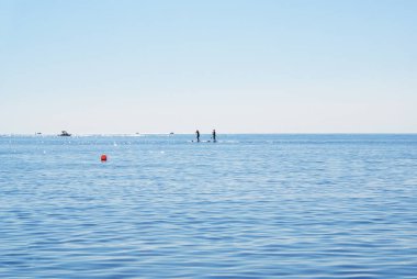 Güzel deniz manzarası, güzel gökyüzü.