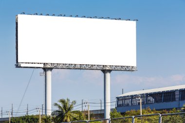 boş billboard reklam için