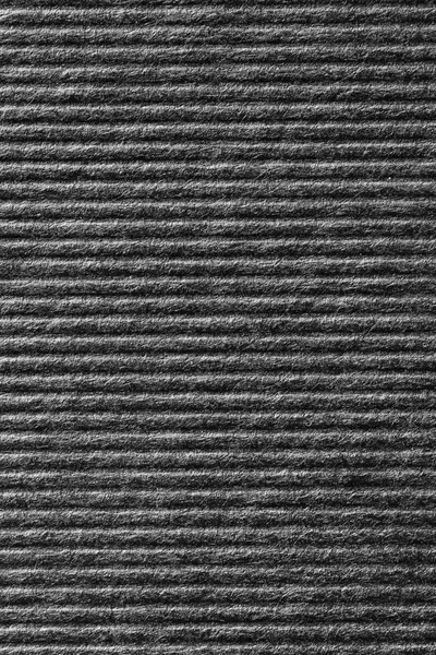 Black color corrugated paper texture — Stock Photo, Image