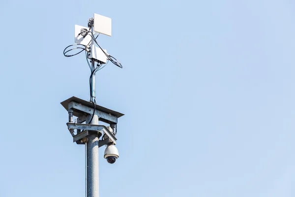 Telecamera IP CCTV con rete wireless — Foto Stock