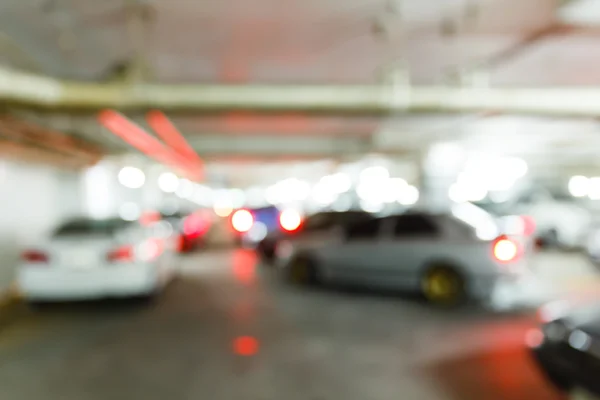 Blurred indoor car park — Stock Photo, Image