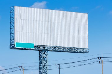 Boş reklam panosu reklama hazır.