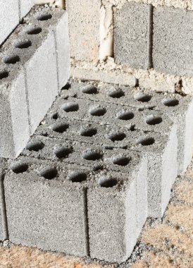 kırmızı renk tuğla yığını 