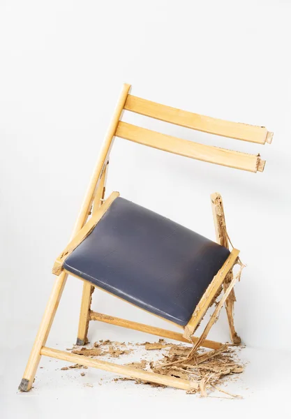 Damaged chair eaten by termite — Stock Photo, Image