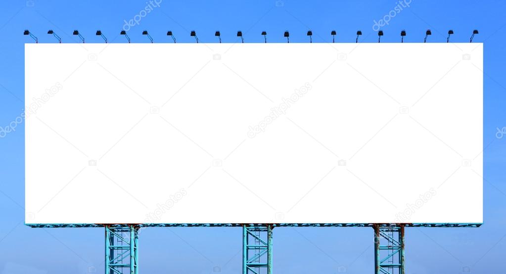 Billboard on blue sky