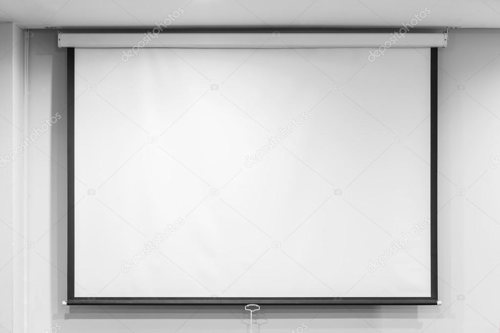 Blank projector screen Stock Photo by ©smuayc 114114440