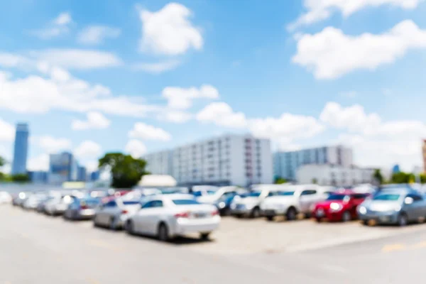 Blurred car park — Stock Photo, Image