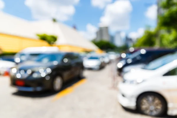 Parque de estacionamento turvo — Fotografia de Stock