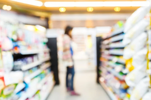 Blurred convenience store — Stock Photo, Image