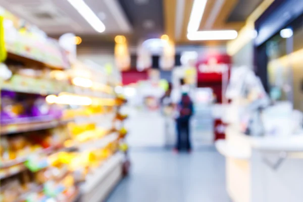 Blurred convenience store — Stock Photo, Image