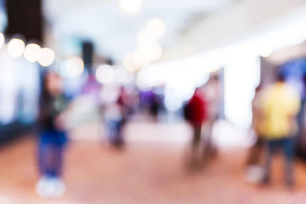 Blurred people in press conference event — Stock Photo, Image