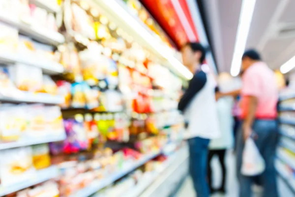 Blurred convenience store — Stock Photo, Image