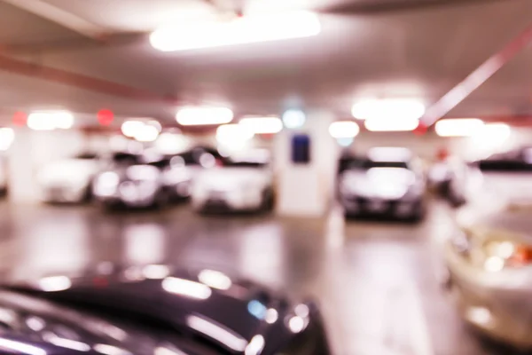 Blurred car park — Stock Photo, Image
