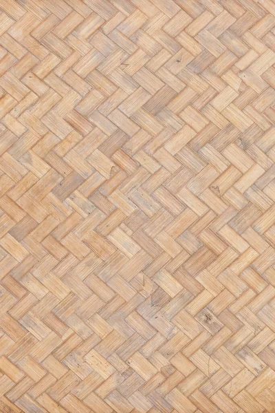 Closeup Old Dirty Seamless Bamboo Weave Texture Background — Stock Photo, Image