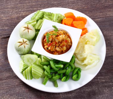 Baharatlı karides sos daldırma