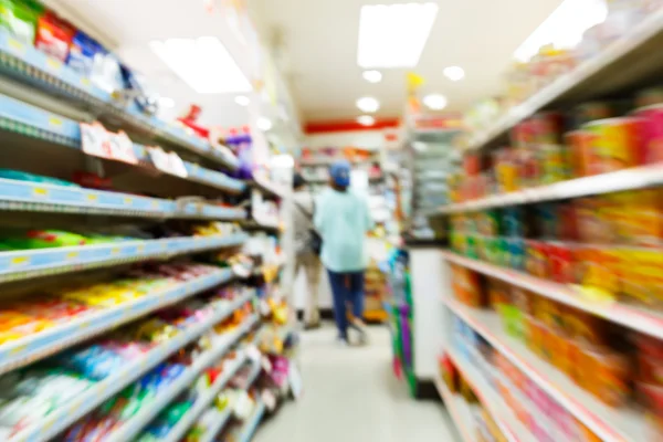 Blurry convenience store — Stock Photo, Image