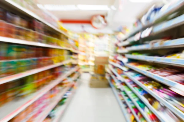 Blurry convenience store — Stock Photo, Image