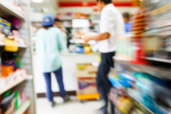 Loja de conveniência borrada — Fotografia de Stock