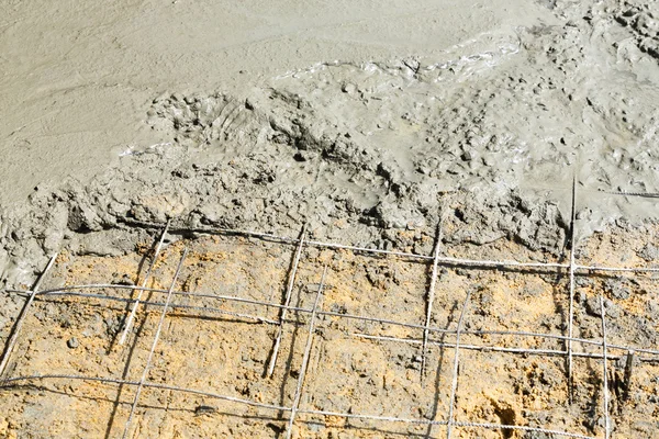 Concrete floor pouring — Stock Photo, Image