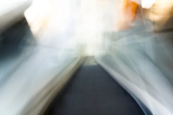 Blurred moving escalator — Stock Photo, Image