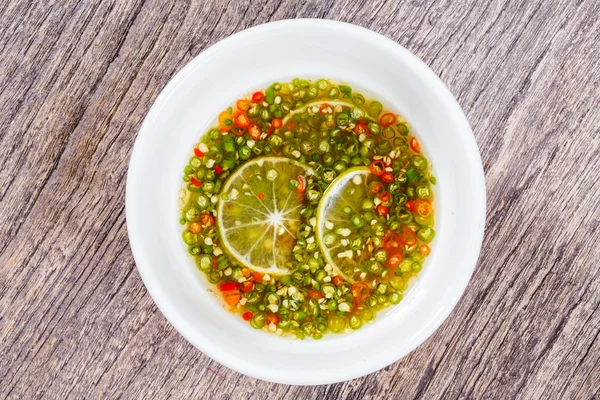 Chili and fish sauce — Stock Photo, Image