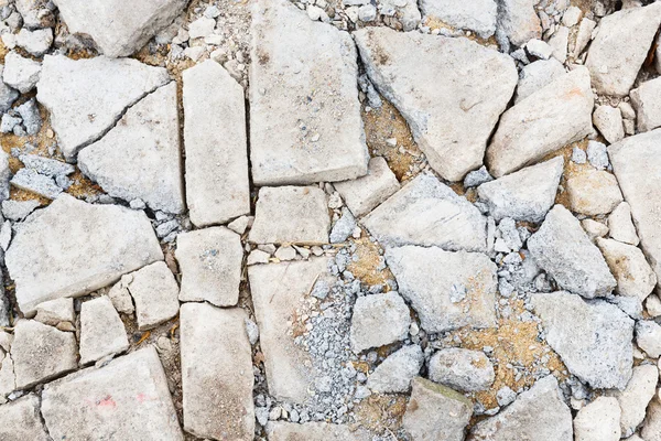 Pavimento di cemento incrinato — Foto Stock