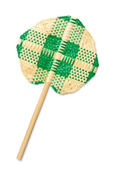 Bamboo handheld fan — Stock Photo, Image