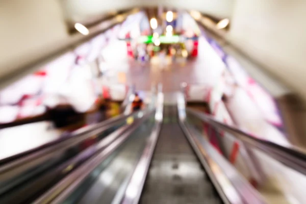 Abstract blurred people in train station — Stock Photo, Image