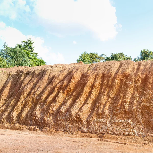 Sezione trasversale del suolo lateritico — Foto Stock
