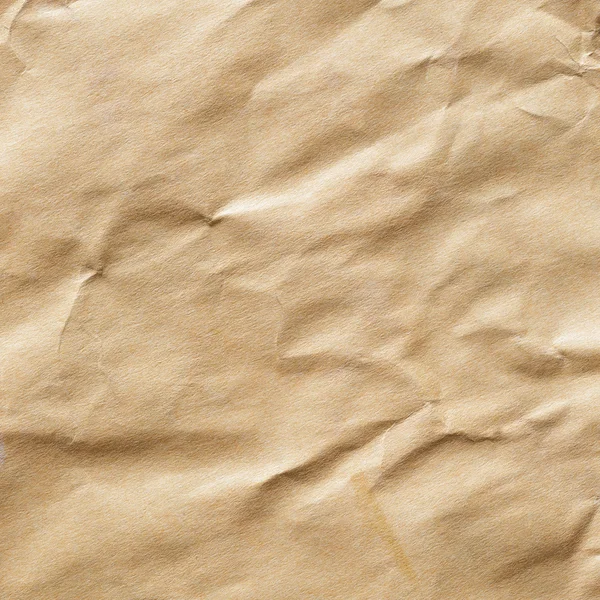 Texture du papier enveloppe brun froissé — Photo