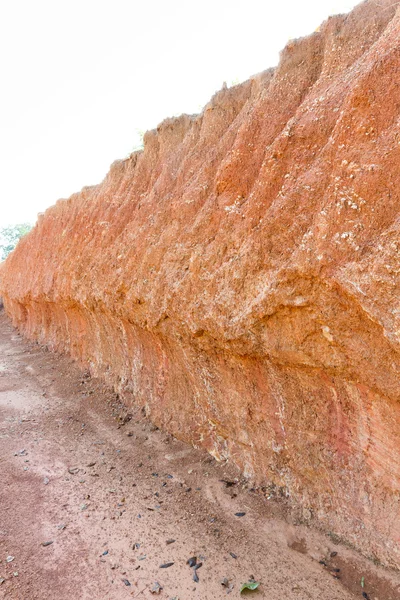 Lateritic soil cross section — Stock Photo, Image