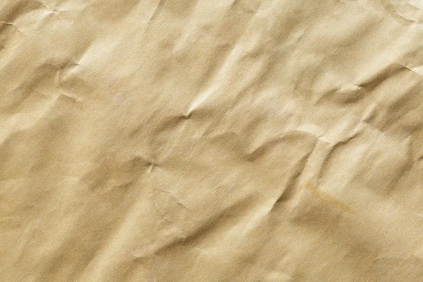 Tessitura di carta di busta marrone stropicciata — Foto Stock