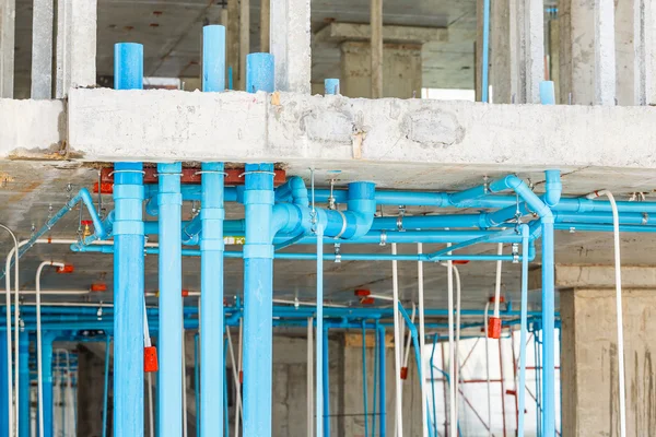 Sistema de distribución eléctrica y sanitaria — Foto de Stock