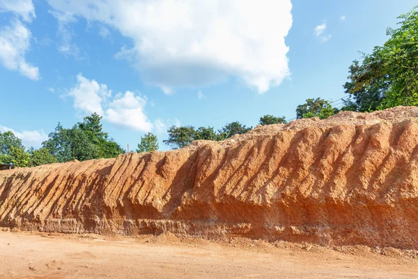 Sezione trasversale del suolo lateritico — Foto Stock