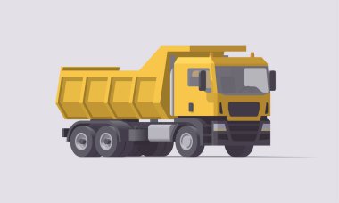 Vektör izole edilmiş kepçe yükleyici & kazıcı. İllüzyon. Koleksiyon