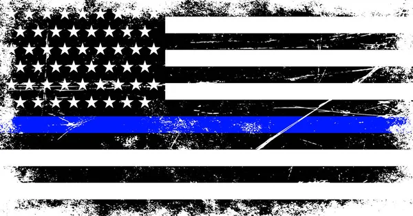 Klasik Amerikan polisi destek bayrağı