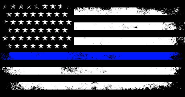 Klasik Amerikan polisi destek bayrağı