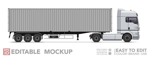 Semi Truckストックベクター ロイヤリティフリーsemi Truckイラスト ページ Depositphotos