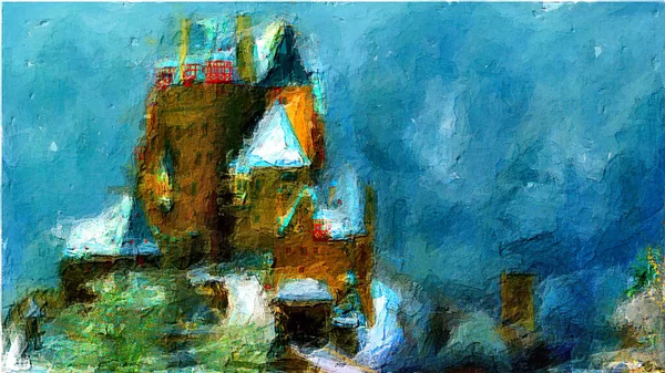 Castle Renkli dijital sanat eserleri