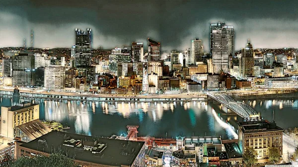  Pittsburgh dijital renkli boyama
