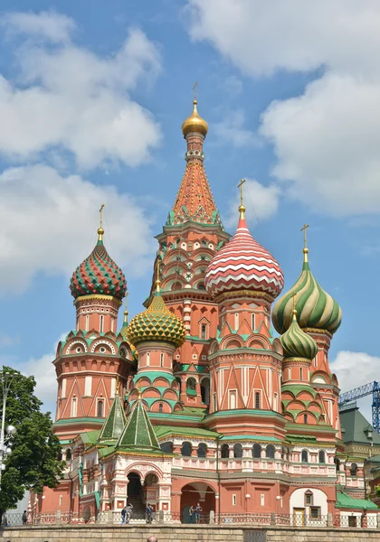 Catedral de Pokrovsky en la plaza roja de Moscú . — Foto de Stock