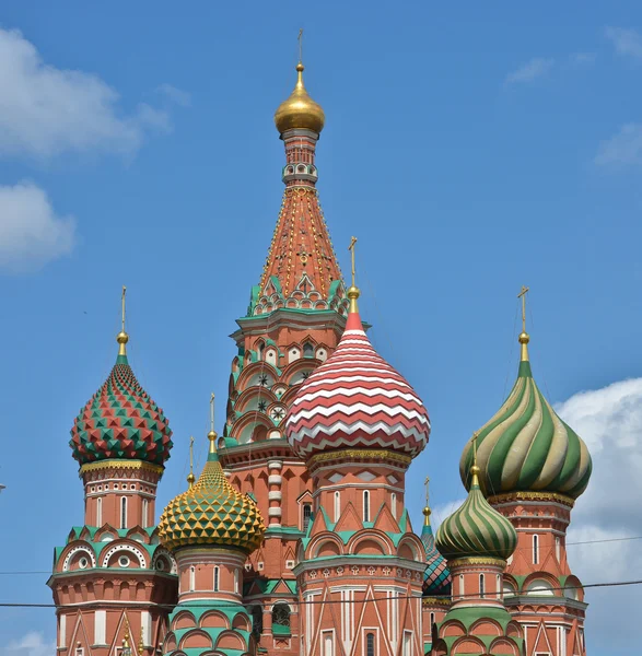 Catedral de Pokrovsky en la plaza roja de Moscú . — Foto de Stock