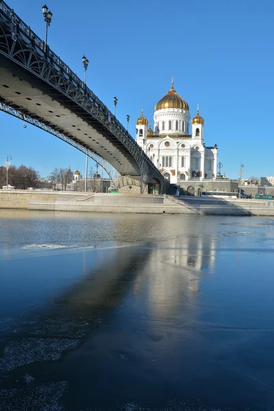 Moskwa, katedry Chrystusa Zbawiciela. — Zdjęcie stockowe