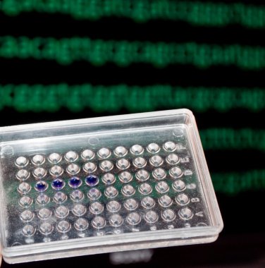 Dna testi laboratuvarda. 