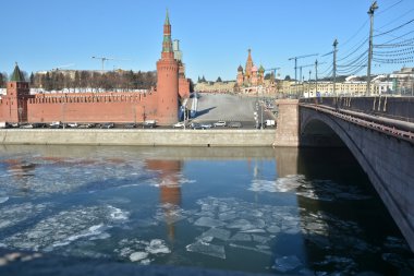 Moskova'da Kremlin dolgu.