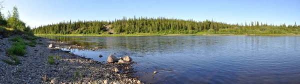 Panorama, the Ural river view. — Stock Photo, Image