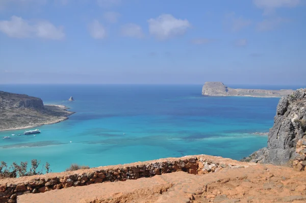 Mer été paysage côte de l'île grecque . — Photo